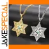 Stainless Steel Star of David Necklace