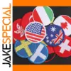 Vibrant National Flag Iron-On Patches Set