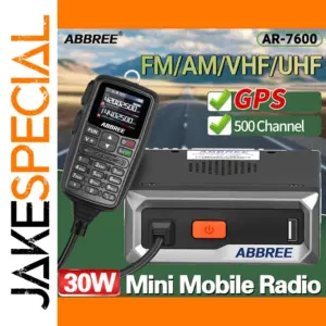 ABBREE 30W Dual-Band GPS Mobile Radio