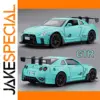 Turquoise Nissan GTR Diecast Model Car