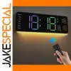 Digital LED Wall Clock with 13-Inch HD Display