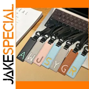 Leather Alphabet Keychain Collection for Bags