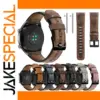 Vintage Leather Watch Strap for Samsung, Huawei, Amazfit