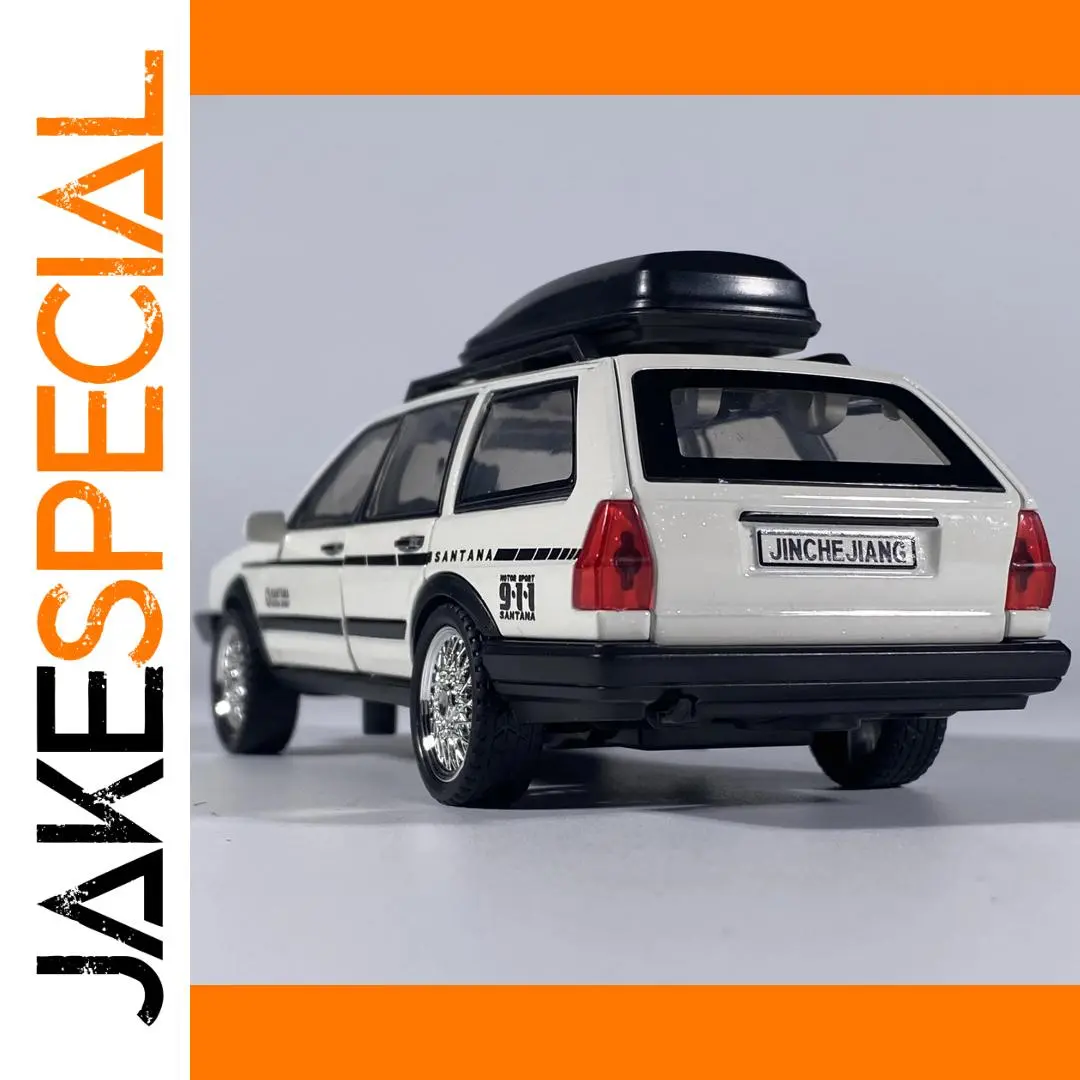 White VW Santana Wagon Diecast Model Car 1:32 Scale 1 White VW Santana Wagon Diecast Model Car 1:32 Scale
