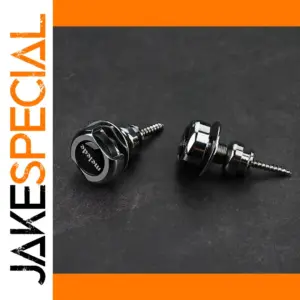 Heavy-Duty Zinc Alloy Guitar Strap Locks Set