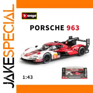 Vibrant Red Porsche 963 Die-Cast Model