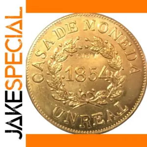 1854 Buenos Aires 1 Real Copper Replica Coin