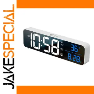 10.3-Inch Mirror LED Digital Alarm Clock