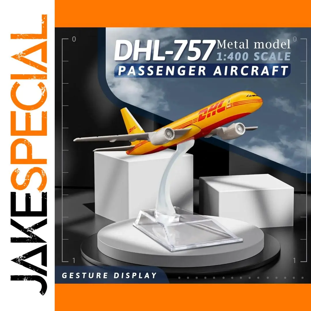 DHL Boeing 757 Model Aircraft 16cm Scale 1 DHL Boeing 757 Model Aircraft 16cm Scale