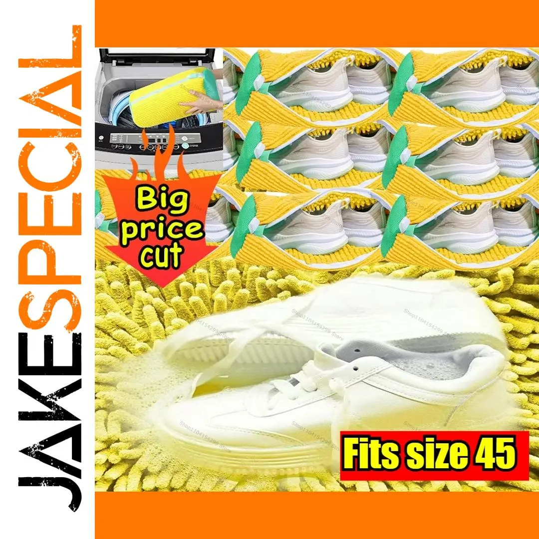 Reusable Shoe Washing Bag 39x19cm for Large Shoes 1 Reusable Shoe Washing Bag 39x19cm for Large Shoes