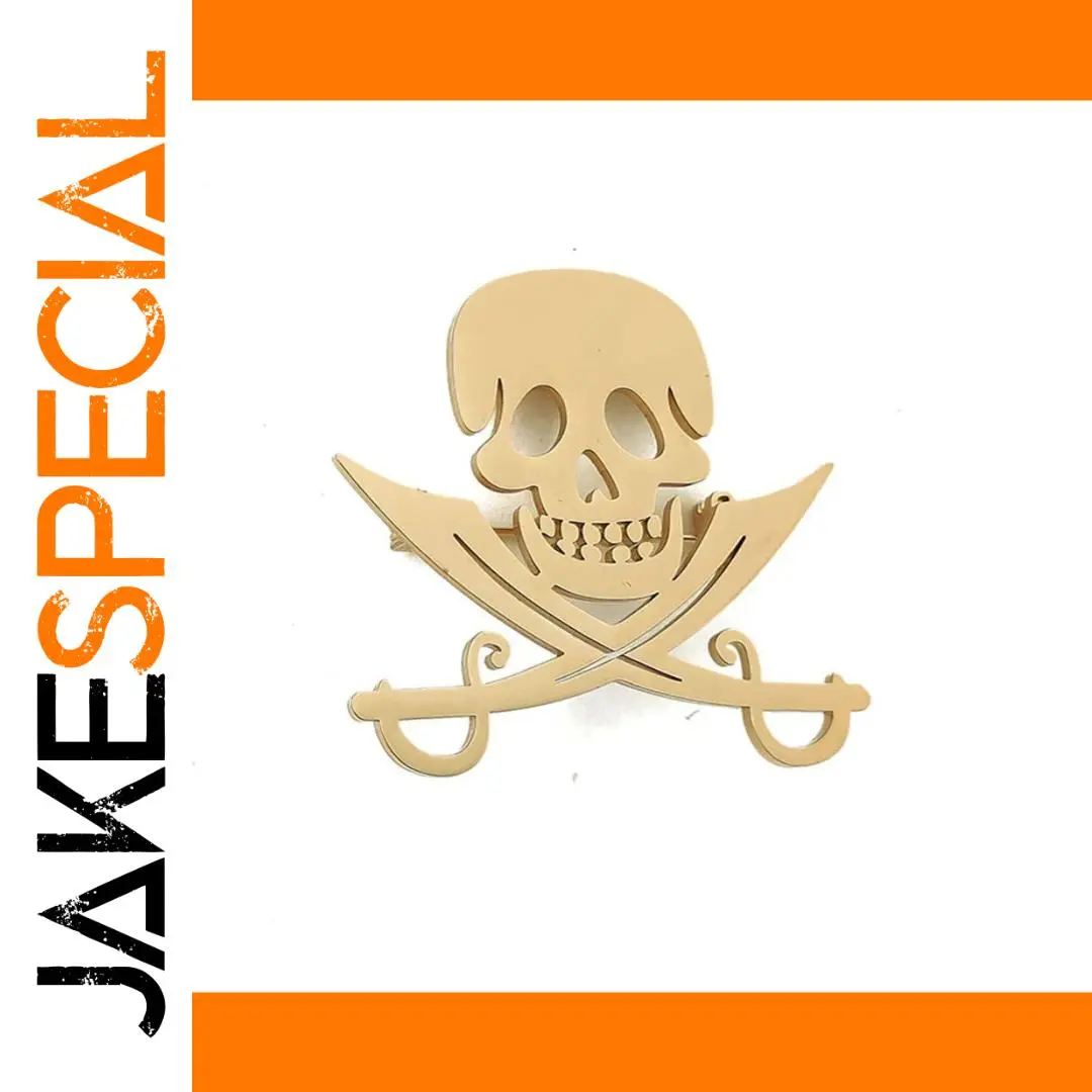 Punk Skull Brooch in Silver, Black, or Gold 1 Punk Skull Brooch in Silver, Black, or Gold