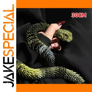 Lifelike Articulated Snake Model - 30cm