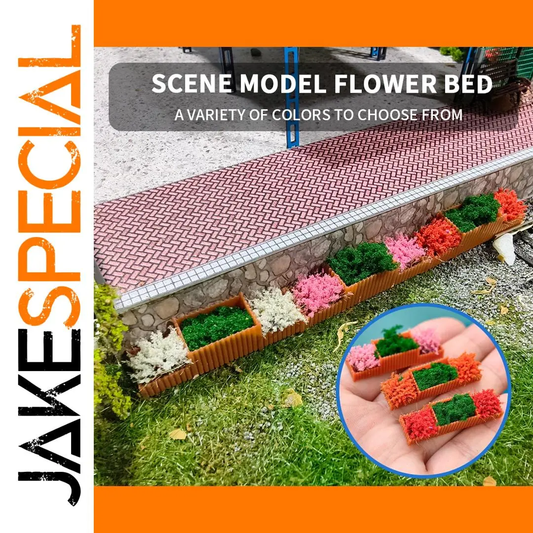 Vibrant Miniature Flower Bed Set for Dioramas 1 Vibrant Miniature Flower Bed Set for Dioramas