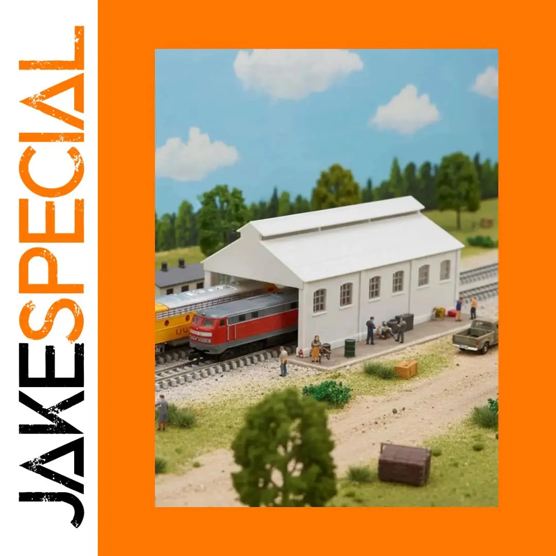 N Scale Locomotive Maintenance Building Model 1 N Scale Locomotive Maintenance Building Model