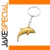 Dolphin Keychain in Gold or Silver Finish