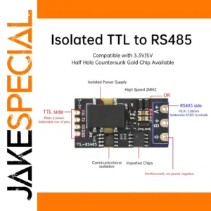 High-Performance Isolated TTL to RS485 Module