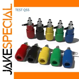 Color-Coded 10-Piece Banana Binding Post Set