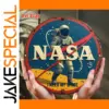 Vintage NASA Space Sign - 8-inch Aluminum Wall Decor