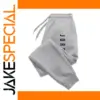 Men's Grey Fleece Sweatpants with Pockets