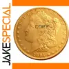 Vintage 1891 Morgan Coin Replica with Detailed Craftsmanship