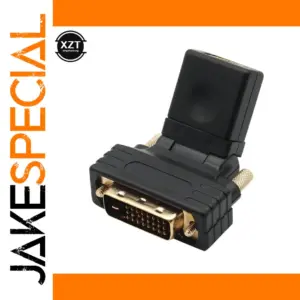 Rotatable HDMI to DVI Adapter with Gold-Plated Contacts