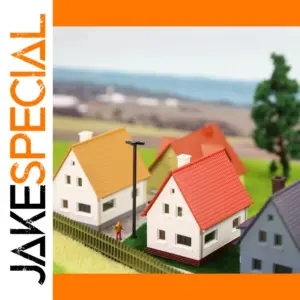 Colorful N Scale Model Village House Set