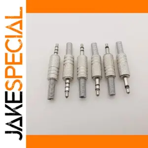 5-Pack 3.5mm Male Audio Plugs Set for DIY Repairs