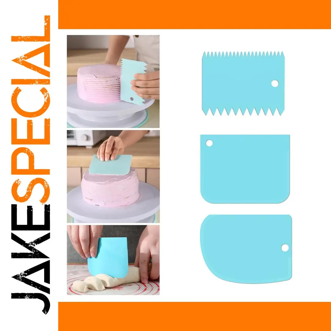 Bright Blue 3-Piece Cake Decorating Set 1 Bright Blue 3-Piece Cake Decorating Set