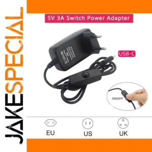 5V 3A USB-C Power Supply for Raspberry Pi & Orange Pi