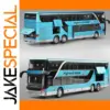 Blue Double-Decker Bus Model 1:30 Scale