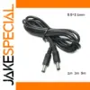 Durable Black DC Male-to-Male Extension Cable