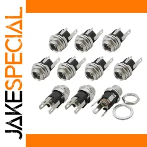 Durable 5.5mm x 2.1mm Panel-Mount DC Power Socket