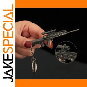 Mini T88 Sniper Rifle Keychain in Metal