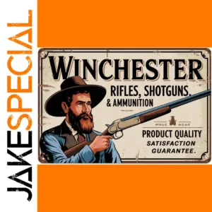Vintage Winchester Metal Sign for Walls