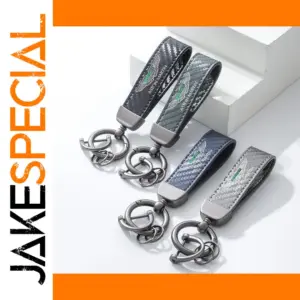 Aston Martin Carbon Fiber Motorcycle Keychain