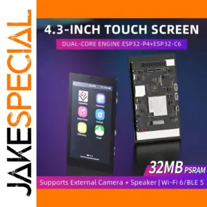 ESP32P4 + ESP32-C6 4.3-Inch Touch Development Board