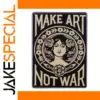 Make Art Not War Enamel Pin Brooch
