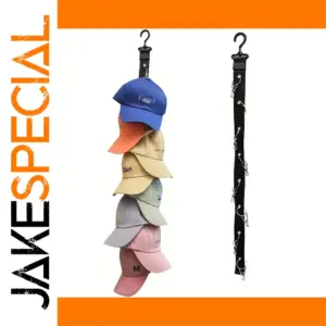 Black Hat Storage Organizer with 8 Metal Clips