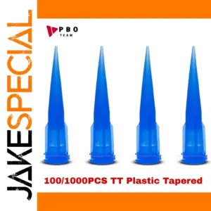 Blue Plastic Tapered Dispenser Needles (100/1000 pcs)