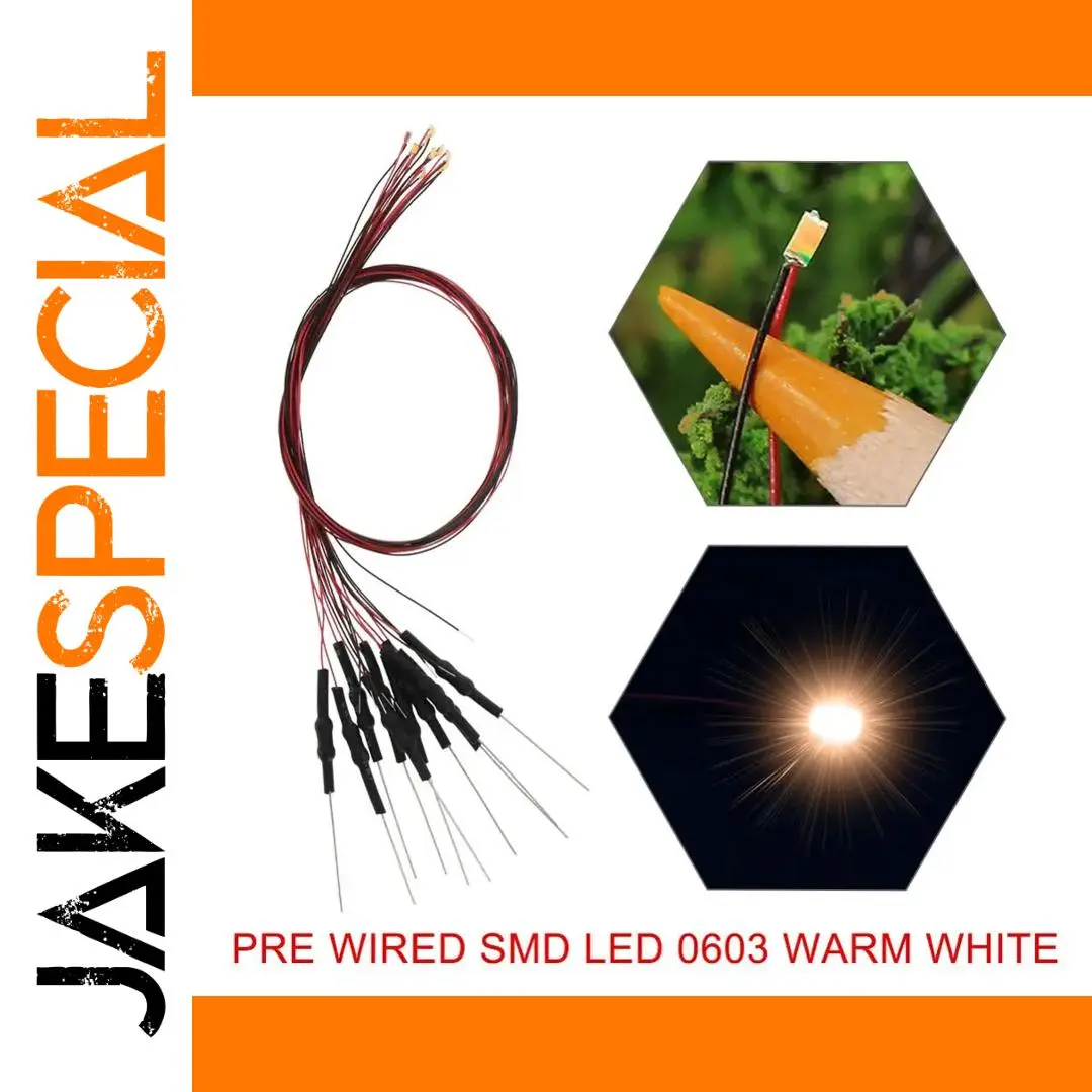 Pre-Wired SMD LEDs Set 20, 0603 Size, Assorted Colors 1 Pre-Wired SMD LEDs Set 20, 0603 Size, Assorted Colors