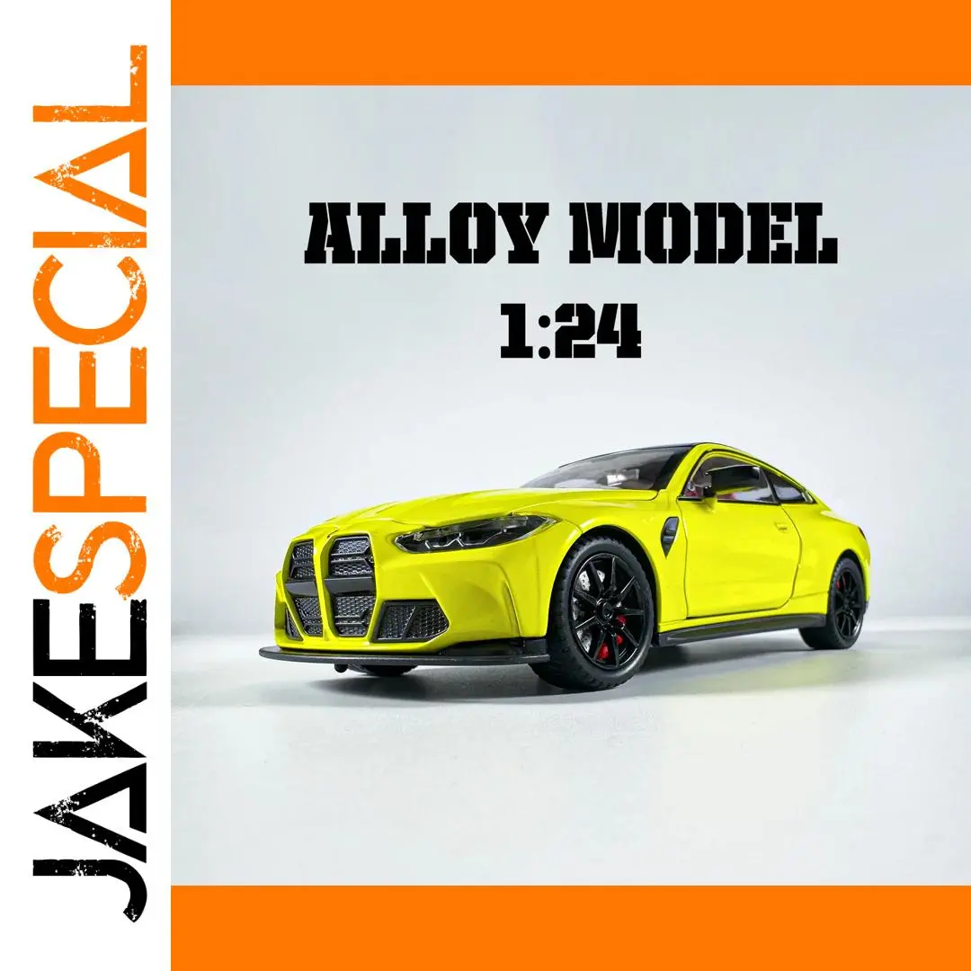 1:24 Alloy Car Model in Vibrant Yellow 1 1:24 Alloy Car Model in Vibrant Yellow