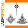Silver-grey Masonic Emblem Freemasonry Pins Set
