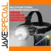 Heavy-Duty Head-Mounted LED Flashlight for Outdoors