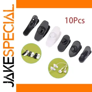 Set of 10 Plastic Earphone Cable Clips