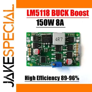 150W Adjustable LM5118 DC-DC Buck-Boost Converter