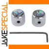 Abalone Metal Control Knobs for Guitar