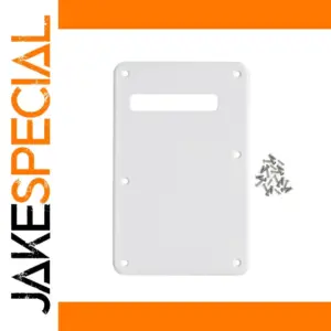 White Fender Stratocaster Backplate with Screws