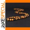 Handmade Tiger Eye Beaded Necklace for Men and Women