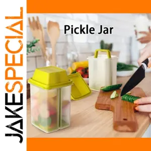 Vibrant Reusable Pickle Jar with Strainer