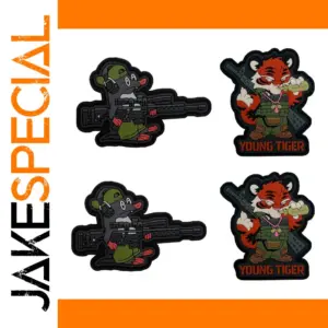 Vibrant Lordly Young Tiger PVC Patch